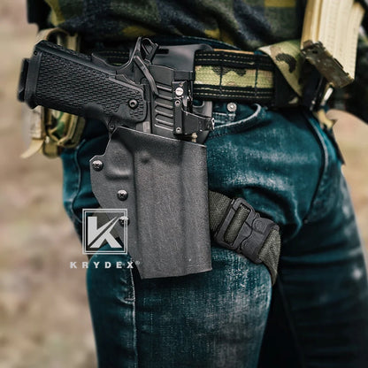 "Secure Your Gear: KRYDEX 1.5" Tactical Leg Strap for Optimal Performance"