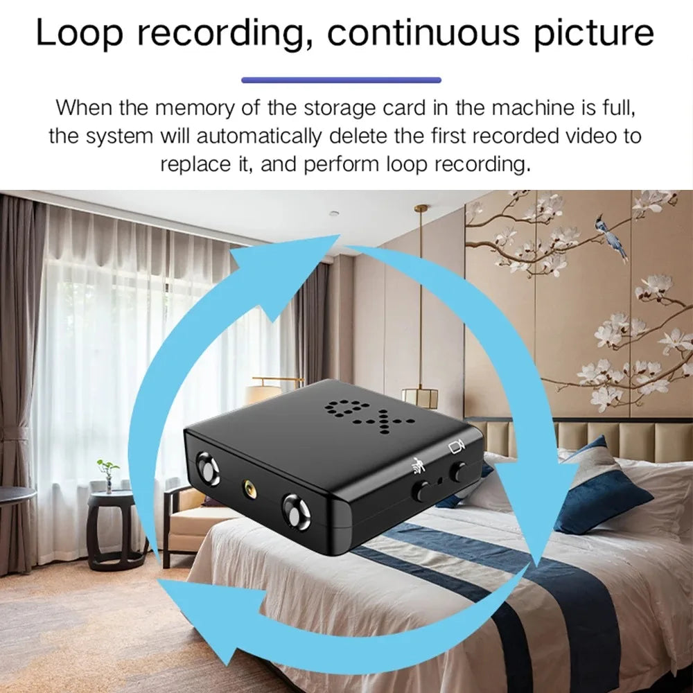 Lenovo XD Full HD 1080p Mini Secret Camera WiFi Night Vision Camera IR-CUT Home Security Camera HD Video Recorder Waterproof