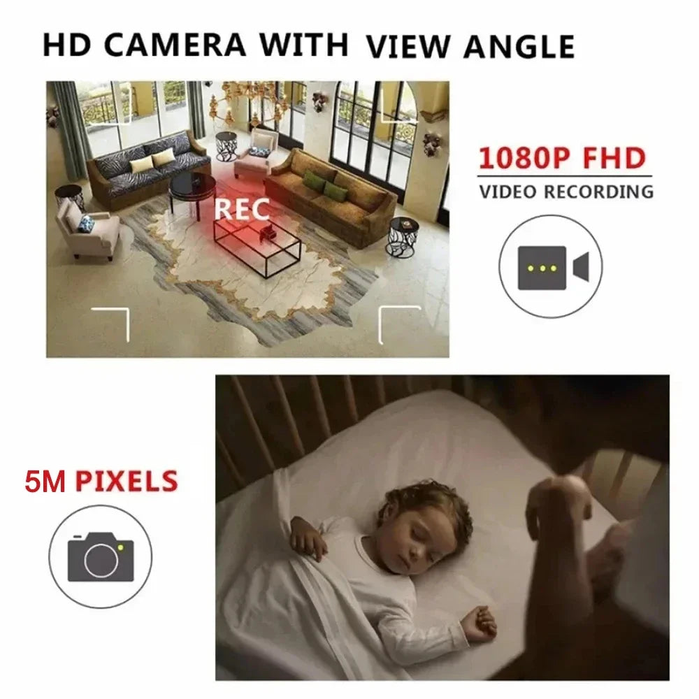 Lenovo XD Full HD 1080p Mini Secret Camera WiFi Night Vision Camera IR-CUT Home Security Camera HD Video Recorder Waterproof