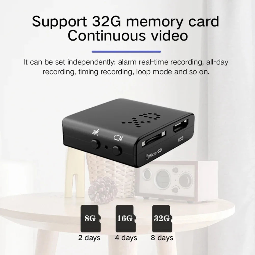 Lenovo XD Full HD 1080p Mini Secret Camera WiFi Night Vision Camera IR-CUT Home Security Camera HD Video Recorder Waterproof