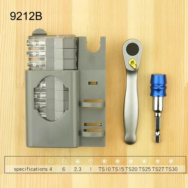 Mini Ratchet wrench screwdriver bit set ,Multi Functional Tool.