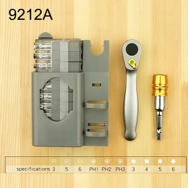 Mini Ratchet wrench screwdriver bit set ,Multi Functional Tool.