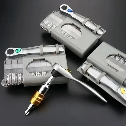 Mini Ratchet wrench screwdriver bit set ,Multi Functional Tool.