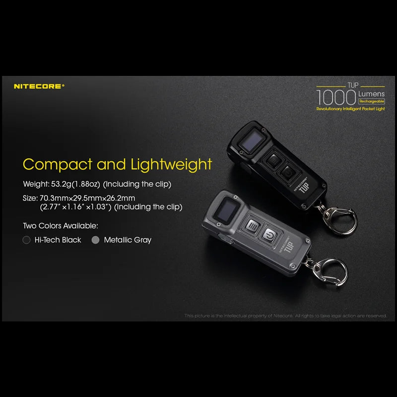 Intelligent Pocket Light 1000 Lumen Hard Light