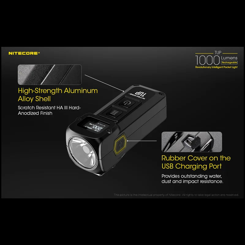 Intelligent Pocket Light 1000 Lumen Hard Light