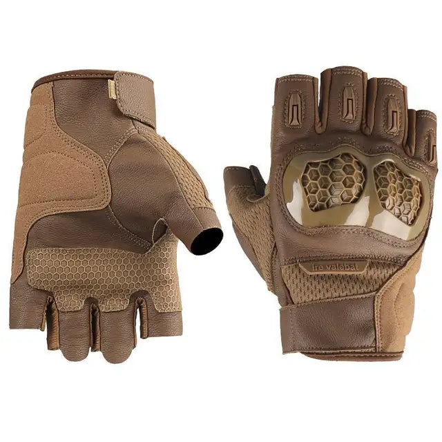 New Men Half Finger Tactical Gloves Shock Absorbing