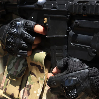 New Men Half Finger Tactical Gloves Shock Absorbing