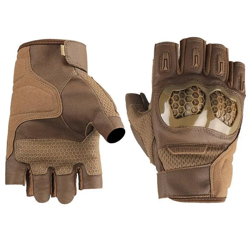 New Men Half Finger Tactical Gloves Shock Absorbing