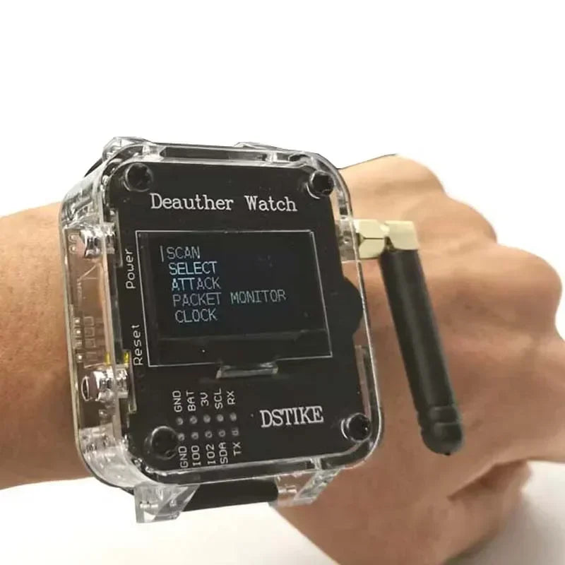 Next-Gen Deauther Watch V3S: The Ultimate WiFi Network Testing Tool ...
