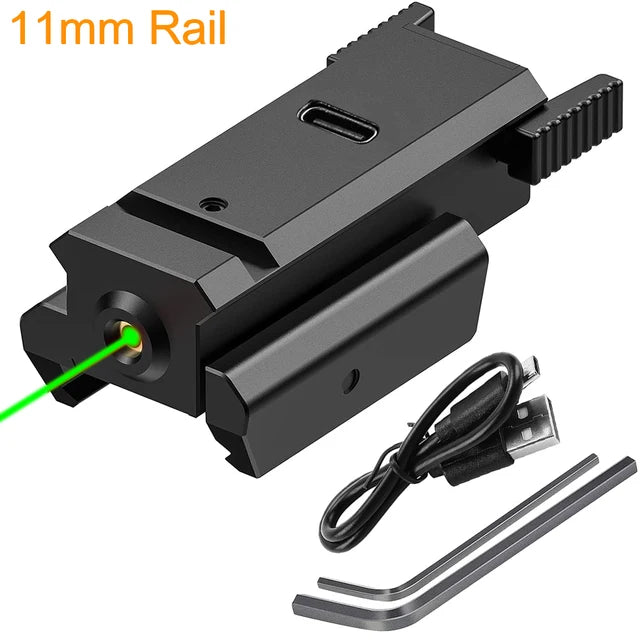 Red Green Dot Laser Sight Type-C Charging Quick Release Hunting Gun Laser Sight Tactical Laser Pointer for Glock Taurus