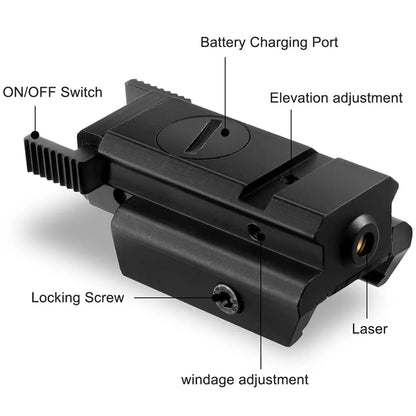 Red Green Dot Laser Sight Type-C Charging Quick Release Hunting Gun Laser Sight Tactical Laser Pointer for Glock Taurus