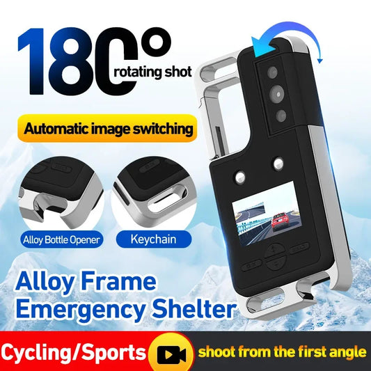 2K HD Mini Camera Keychain Outdoor Lighting Camcorder 1080P Sports Cam Motorcycle Riding Waterproof Back Clip Video Recorder DV