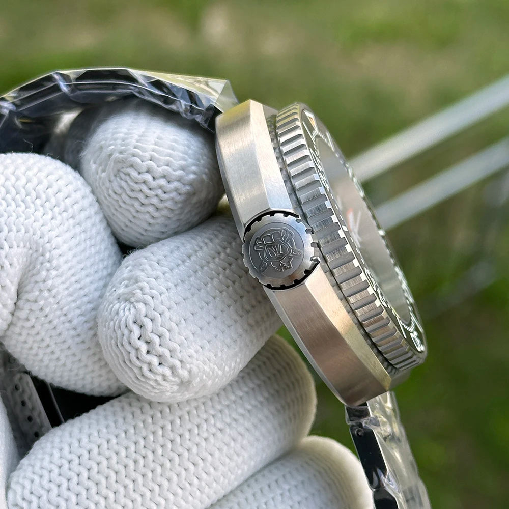 STEELDIVE SD1985 Japan Movement 1200M Waterproof Left-Crown Watch Sapphire Glass Automatic Mechanical Diving Date Watch for Men