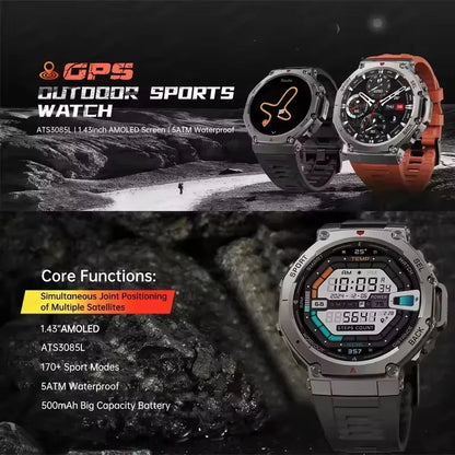 T-Rex 3 Built-in Dual-band GPS Smart Watch