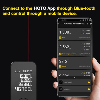LED Display Intelligent Digital Laser Tape Measuring Range Finder