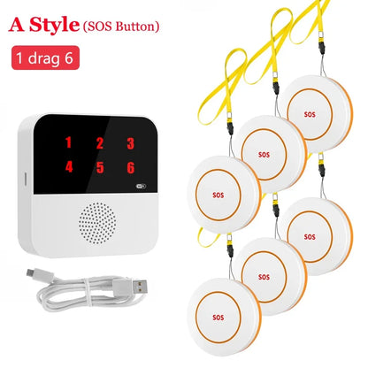 Tuya Smart WiFi Elderly Caregiver Pager SOS Call Button