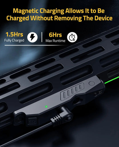 CVLIFE Tactical Green Laser Sight Rifle Compact Low Profile Sights Compatible with M-Lok Picatinny Rail Rechargeable Strobe Mode