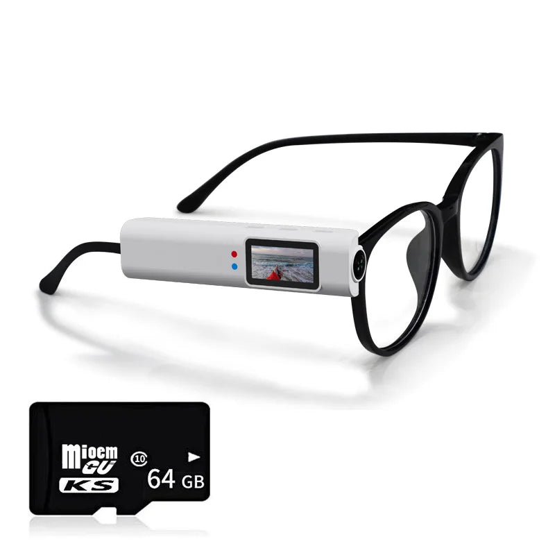 Xion 4K Mini FPV Eyeglasses Attachment  Micro-camera HD WiFi Intelligent Headset Glasses