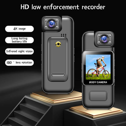 Ultra HD 8K Wifi Camera Digital Video Mini Portable/ Handheld Law Enforcement Recorder 180° Rotatable Lens