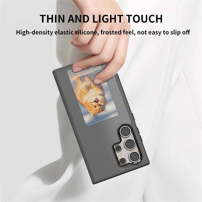 NFC Function AI Phone Cases For Samsung Galaxy S25 Ultra S24U ink Screen DIY Four Colors Screen Wireless Transmission Phone Case