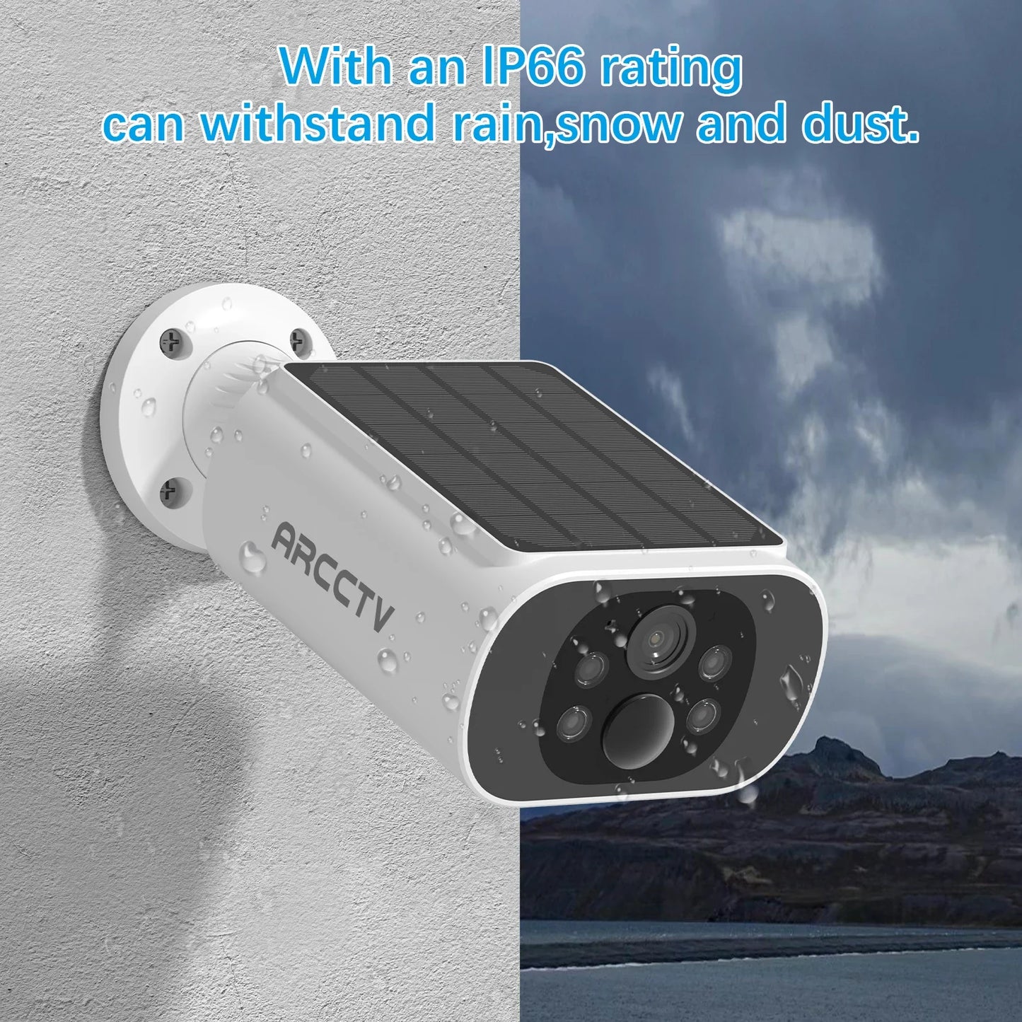 2025 ARCCTV 4MP Wifi Solar Power CCTV System