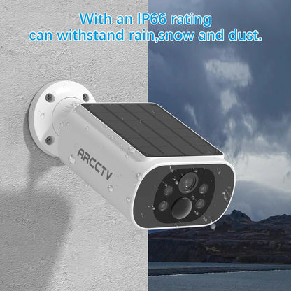 2025 ARCCTV 4MP Wifi Solar Power CCTV System
