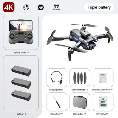 "S1S Pro Drone 2023: 8K HD Camera & 4K Obstacle Avoidance - Foldable Brushless Quadcopter for Aerial Photography, 3km Range"