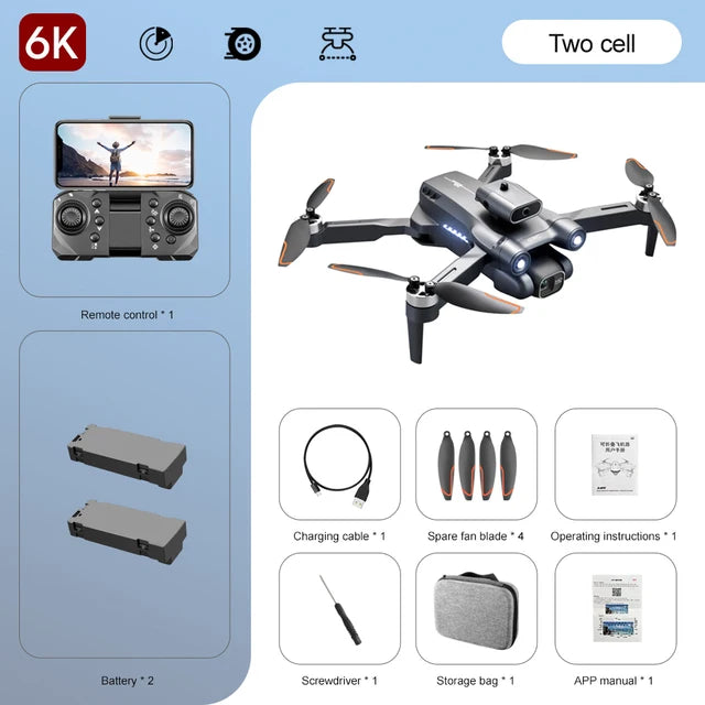 "S1S Pro Drone 2023: 8K HD Camera & 4K Obstacle Avoidance - Foldable Brushless Quadcopter for Aerial Photography, 3km Range"
