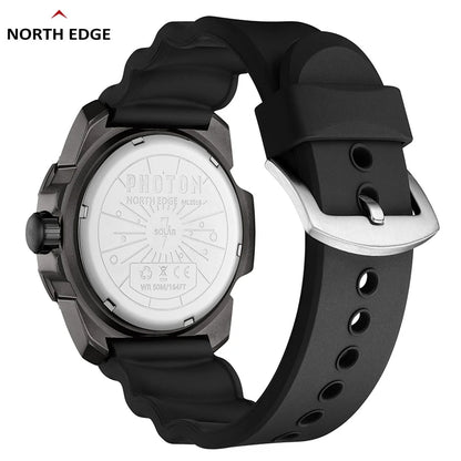 PHOTON Men Digital Solar Powered Military Watch Waterproof 50M Men