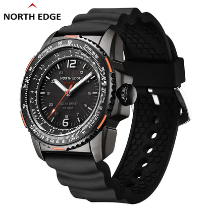 PHOTON Men Digital Solar Powered Military Watch Waterproof 50M Men