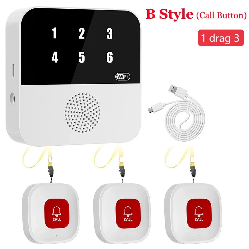 Tuya Smart WiFi Elderly Caregiver Pager SOS Call Button