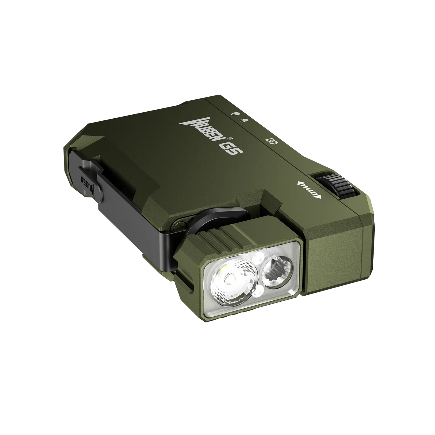 WUBEN G5 400Lumens Mini EDC Light Rechargeable, Ultra-lightweight 180° Rotating Head With Magnetic Tail