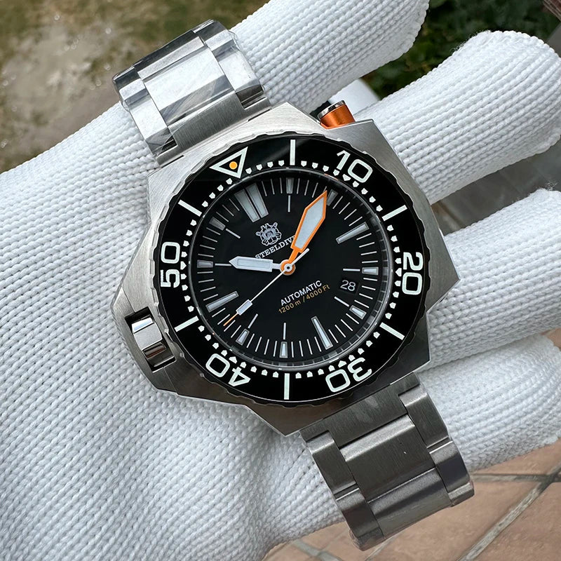 STEELDIVE Mens Diver Watch 48mm Automatic