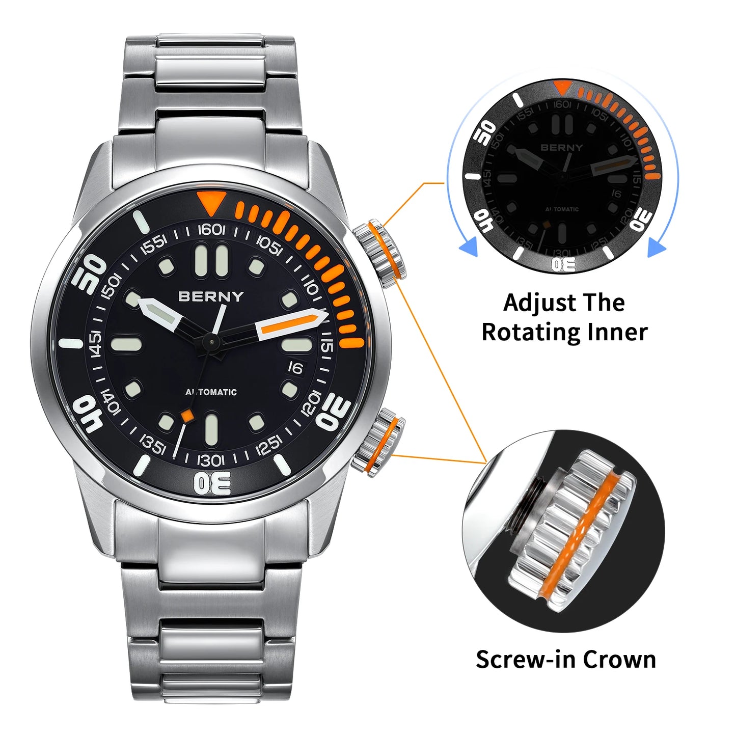 Automatic Dive Watch for Men Super Luminous Original Design