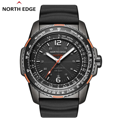 PHOTON Men Digital Solar Powered Military Watch Waterproof 50M Men