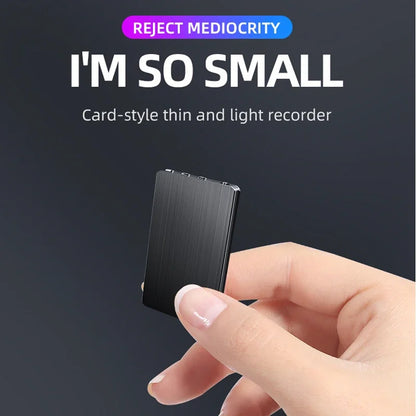 UltraThin Mini Activated Digtal Voice Recorder Espia Card 8-32GB   Dictaphone Sound Record MP3 Player