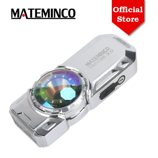 3.0 EDC RGB 1550lm Type-C Rechargeable Long Throw UV Tactical LED Torch Flashlight