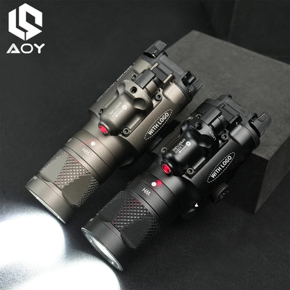 Tactical X400V Red Laser+LED White Flashlight Constant/Momentary X400U X400 Metal Hanging Scout Light Hunting Accessory