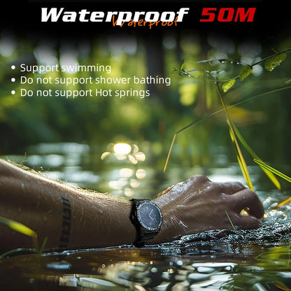 PHOTON Men Digital Solar Powered Military Watch Waterproof 50M Men