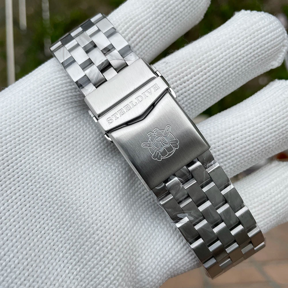 STEELDIVE Brand SD1975C Super Luminous 47.5MM Big Tuna 30Bar Waterproof Luminous NH35 Sports Mechanical Dive Watch For Men