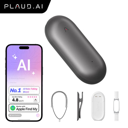 PLAUD NotePin Wearable AI Voice Recorder, a security officers report note taker.