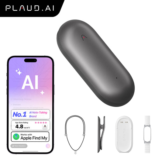 PLAUD NotePin Wearable AI Voice Recorder, a security officers report note taker.