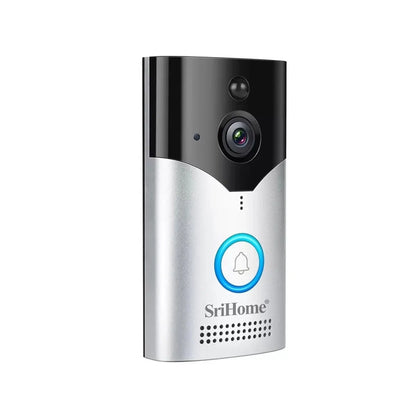Srihome SH054 5Inch Screen 4MP 1440p Wireless WIFI Doorbell Solar IP Camera Kit Video Door Phone Visual Door Viewer Camera