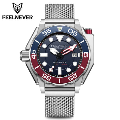 FeelNever New Top brand Men Luxury Watch 1000m