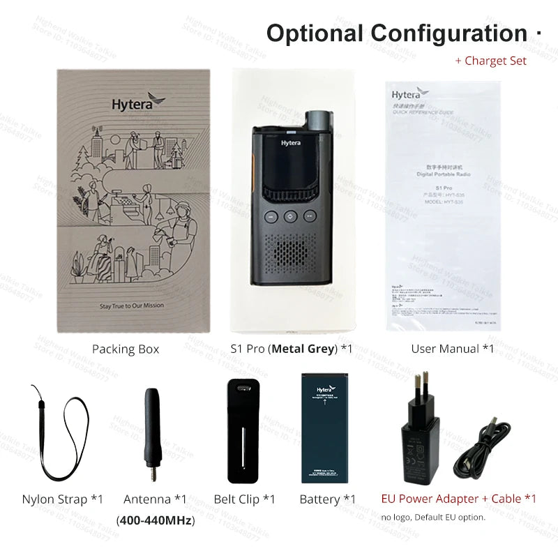 HYTERA S1 Pro DMR UHF Two-way Radio NVOC Encryption