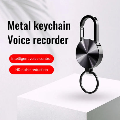 32GB Keychain Mini Voice Recorder Activated Sound Professional HD Noise Reduction Digital Dictaphone