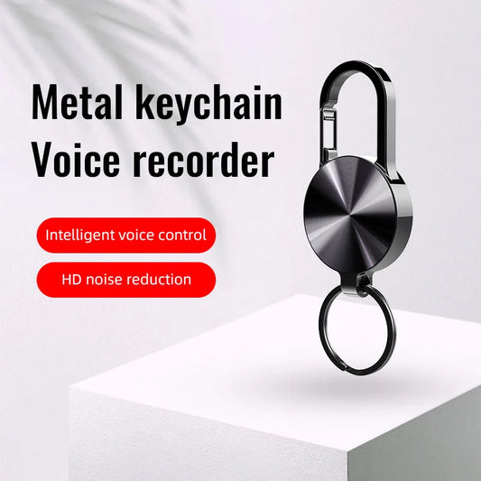 32GB Keychain Mini Voice Recorder Activated Sound Professional HD Noise Reduction Digital Dictaphone