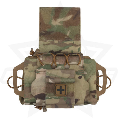OphidianTac Outdoor First Aid Bag Rapid Deployment IFAK Kits Medium Emergency MOLLE Medical Pouch for Hunting Vest Accessories