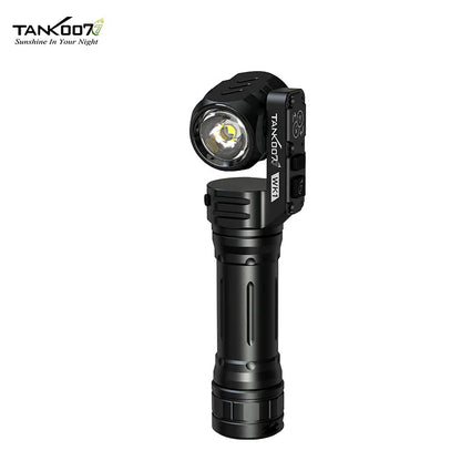 Tank007 WK1 Bidirectional Rotation Flashlight 1400 Lumen Rechargeable LED Torch 18650