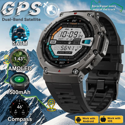 T-Rex 3 Built-in Dual-band GPS Smart Watch
